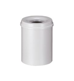 Safety dustbin 18L-Clear grey