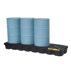 4 drums inLine retention pallet