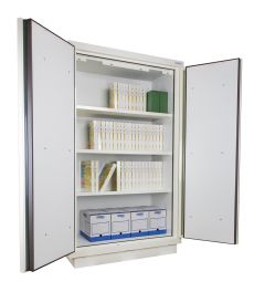 Fire-proof file cabinet 90 min. tall 2 doors