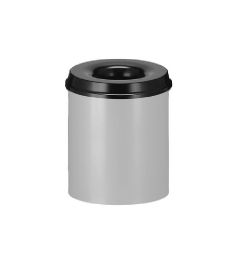 Safety dustbin 80L metal / black