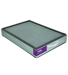 Active charcoal filter for formaldehyde vapors