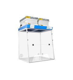 Ductless fume hood H09-Trapeze working open