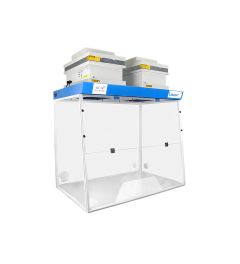Ductless fume hood H12-Trapeze working open