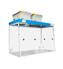 Ductless fume hood H15-2 hands working open