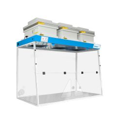 Ductless fume hood H15-2 hands working open