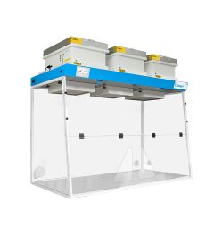 Ductless fume hood H15-2 hands working open
