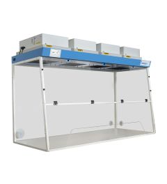 Ductless fume hood H18-Trapeze working open