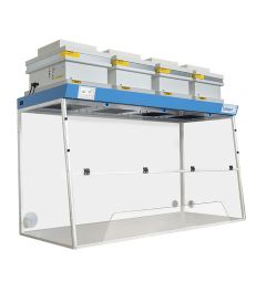 Ductless fume hood H18-Wide trapeze working open
