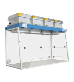 Ductless fume hood H18-Wide trapeze working open