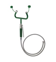 Eye-wash-Wall mounted, twin heads with trigger