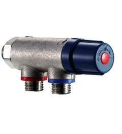 Thermostatic mixing valve for Eye-washers