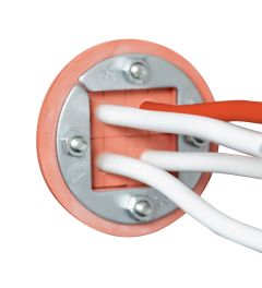 Drilling for cabling w/ fire-resistant cabling hole