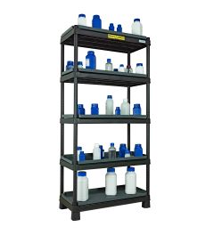 High density polyethylene safety shelving-5Levels