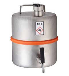 Safety barrel 10L w/ self close tap ¾" and flame trap