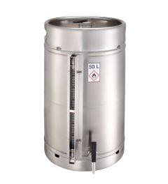 Safety barrel 50L w/ self close tap ¾", flame trap