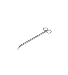 stainless steel surgical scissors with 25 degree bend angle