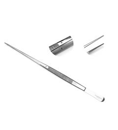 Tissue culture forceps  - Small tip - 30 cm- With alignment hole - Vandersluys