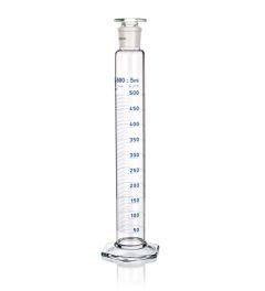 Grad cylinder with SJ and glass stopper