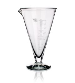 Measure graduated conical with glass base and graduation