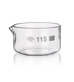 Crystallizing dishes with spout