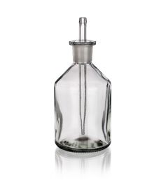 Dropping bottles, ground-in pipette stopper, clear
