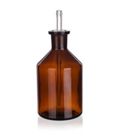Dropping bottles, ground-in pipette stopper, amber