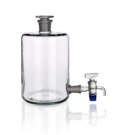 Woulf bottles with neck and outlet