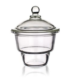 Desiccator with glass knob