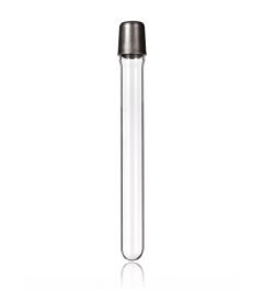 Test tubes with metal cap Round bottom