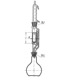 Extractor acc. Soxhlet Allihn condenser and sintered disc