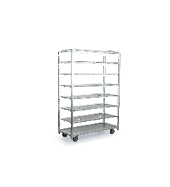 danish cart with light fixture