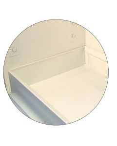 Base through in polypropylene height 110 mm