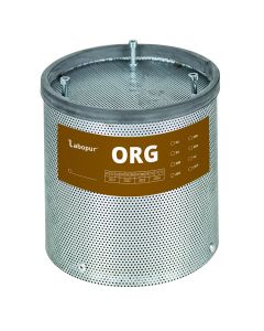 Active coal filter for organic vapors