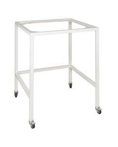 Tubular table trolley with rollers for model H06