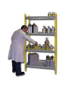 Steel shelving-600mm depth-first element- 4 levels