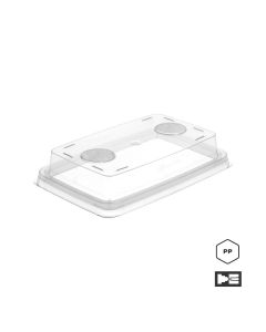 Inventi+ factory sterile cultivation vessels with filter for plant tissue culture activities. Lids only with 2x10mm filters. Pack of 20 pcs