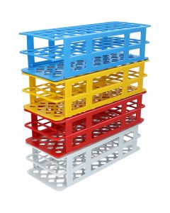 Plastic tube rack 10x4 - Multiple colors